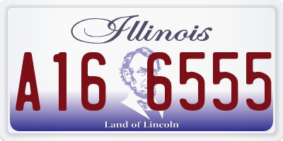 IL license plate A166555