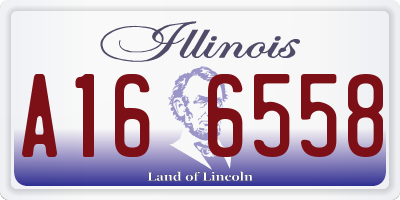 IL license plate A166558