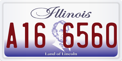 IL license plate A166560