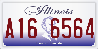 IL license plate A166564