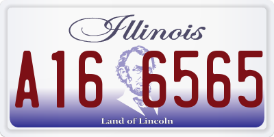 IL license plate A166565