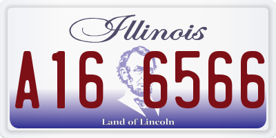 IL license plate A166566