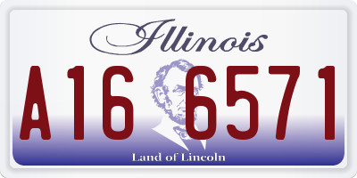 IL license plate A166571