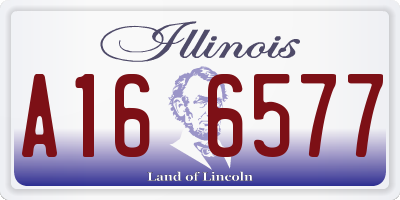IL license plate A166577