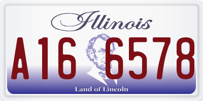 IL license plate A166578