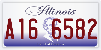 IL license plate A166582