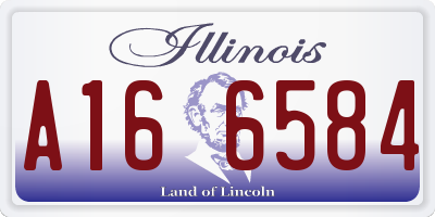 IL license plate A166584