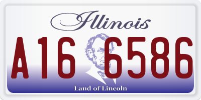 IL license plate A166586
