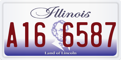 IL license plate A166587