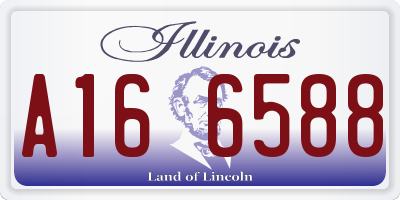 IL license plate A166588