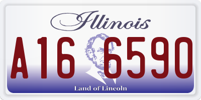IL license plate A166590