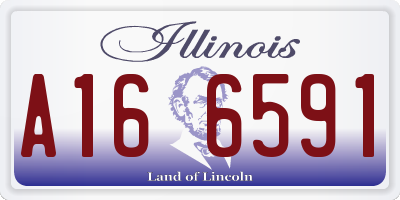 IL license plate A166591