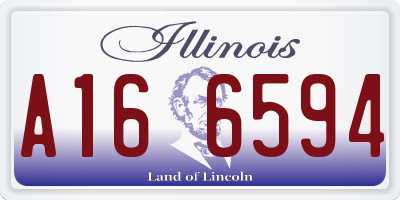 IL license plate A166594