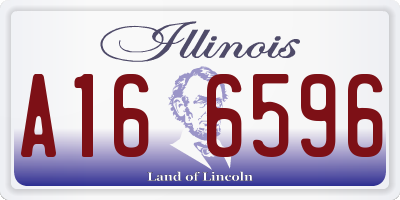 IL license plate A166596