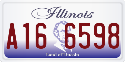IL license plate A166598