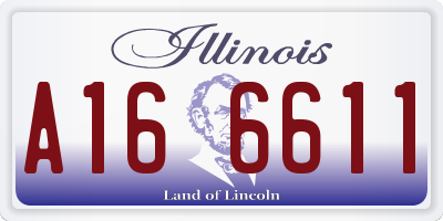 IL license plate A166611