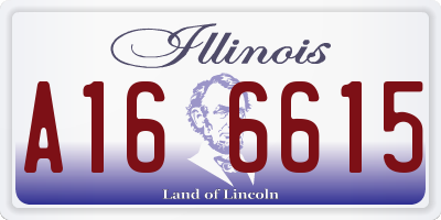 IL license plate A166615