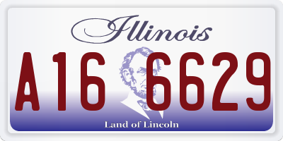 IL license plate A166629