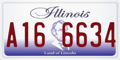 IL license plate A166634