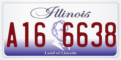 IL license plate A166638