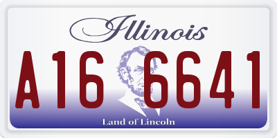 IL license plate A166641