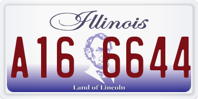 IL license plate A166644
