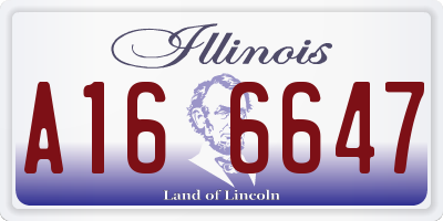 IL license plate A166647