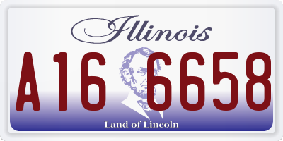 IL license plate A166658
