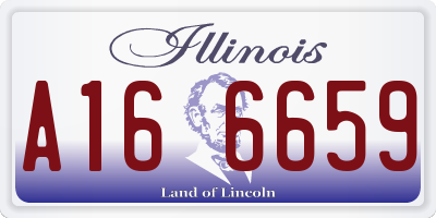 IL license plate A166659