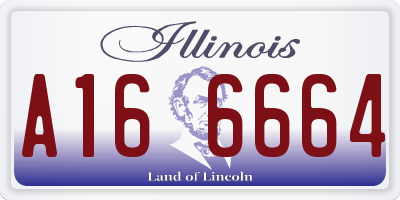 IL license plate A166664