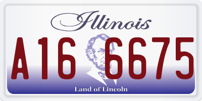 IL license plate A166675