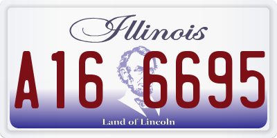 IL license plate A166695