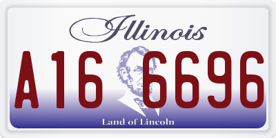 IL license plate A166696