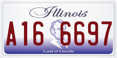 IL license plate A166697