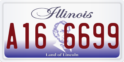 IL license plate A166699
