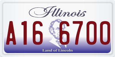 IL license plate A166700