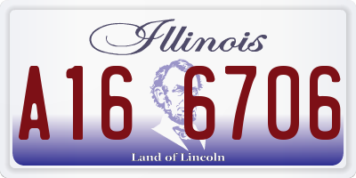 IL license plate A166706