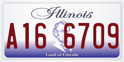 IL license plate A166709