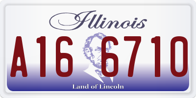 IL license plate A166710