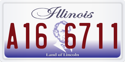 IL license plate A166711
