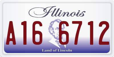 IL license plate A166712
