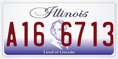 IL license plate A166713