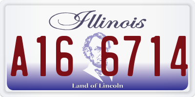 IL license plate A166714