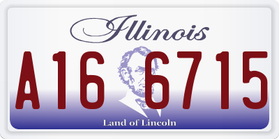 IL license plate A166715