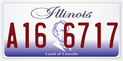 IL license plate A166717