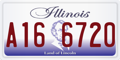 IL license plate A166720