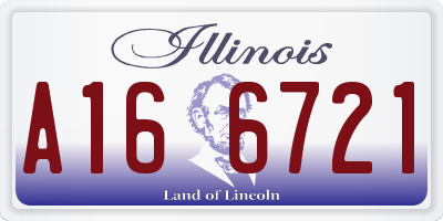 IL license plate A166721