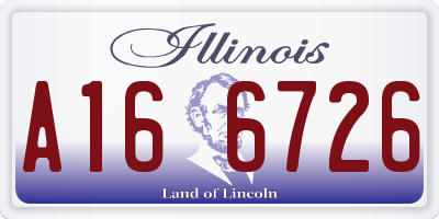 IL license plate A166726