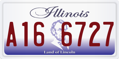 IL license plate A166727