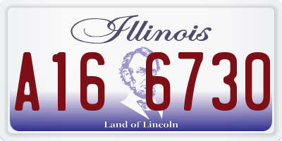 IL license plate A166730